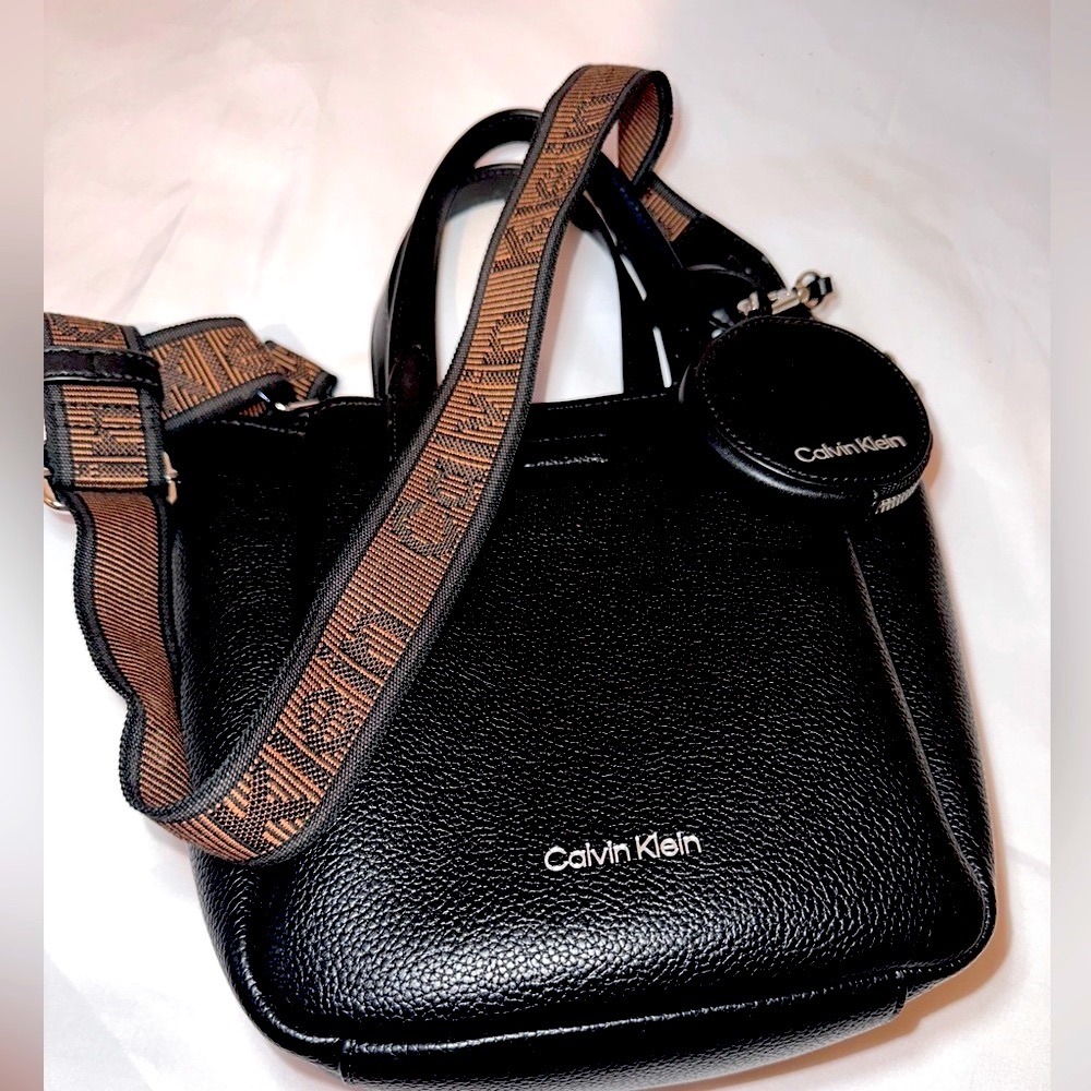 Calvin Klein Millie crossbody ,9.5 Hx 8W x 4D small size bag , triple compartmen